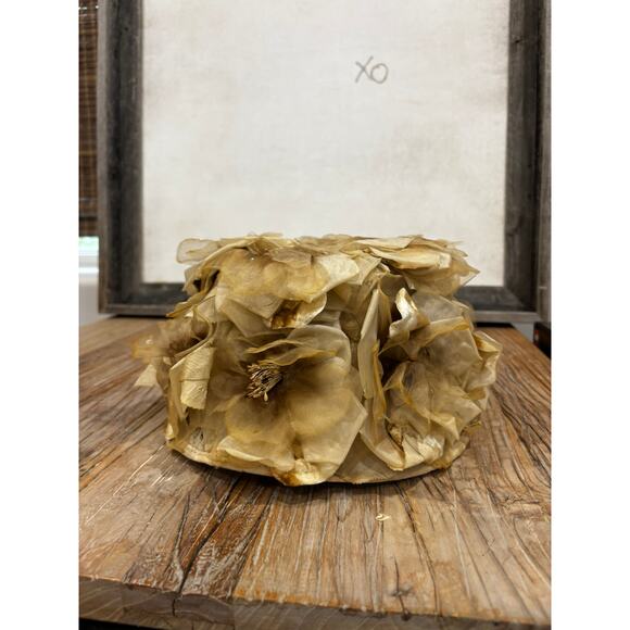 Vintage 1950s Union Made Floral Millinery Hat Original Davison’s Box